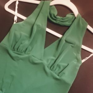 Green Halter Top
